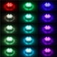 thumbnail image 2 of Kearding Luz sumergible RGB con control remoto de 10 Led, lámpara de noche subacuática con batería, jarrón para exteriores, cuenco, fiesta, piscina, Iluminación navideña Kearding HA021350-00, 2 of 5
