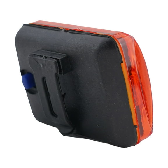 Red Bike Rear Tail Light 5-Led Safety Flashing Mount Aa Battery Powered Bicycle Replacement Accessories Plastic Tail Light Parts Fangkenuo