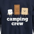 thumbnail image 3 of Instant Message - Camping Crew Smores - Toddler & Youth Crewneck Fleece Sweatshirt, 3 of 6