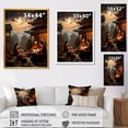 thumbnail image 4 of Designart "Ancient Dynasty Landscape III" People Framed Wall Art - Global Yellow China Art Living Room Framed Canvas Art, 4 of 6