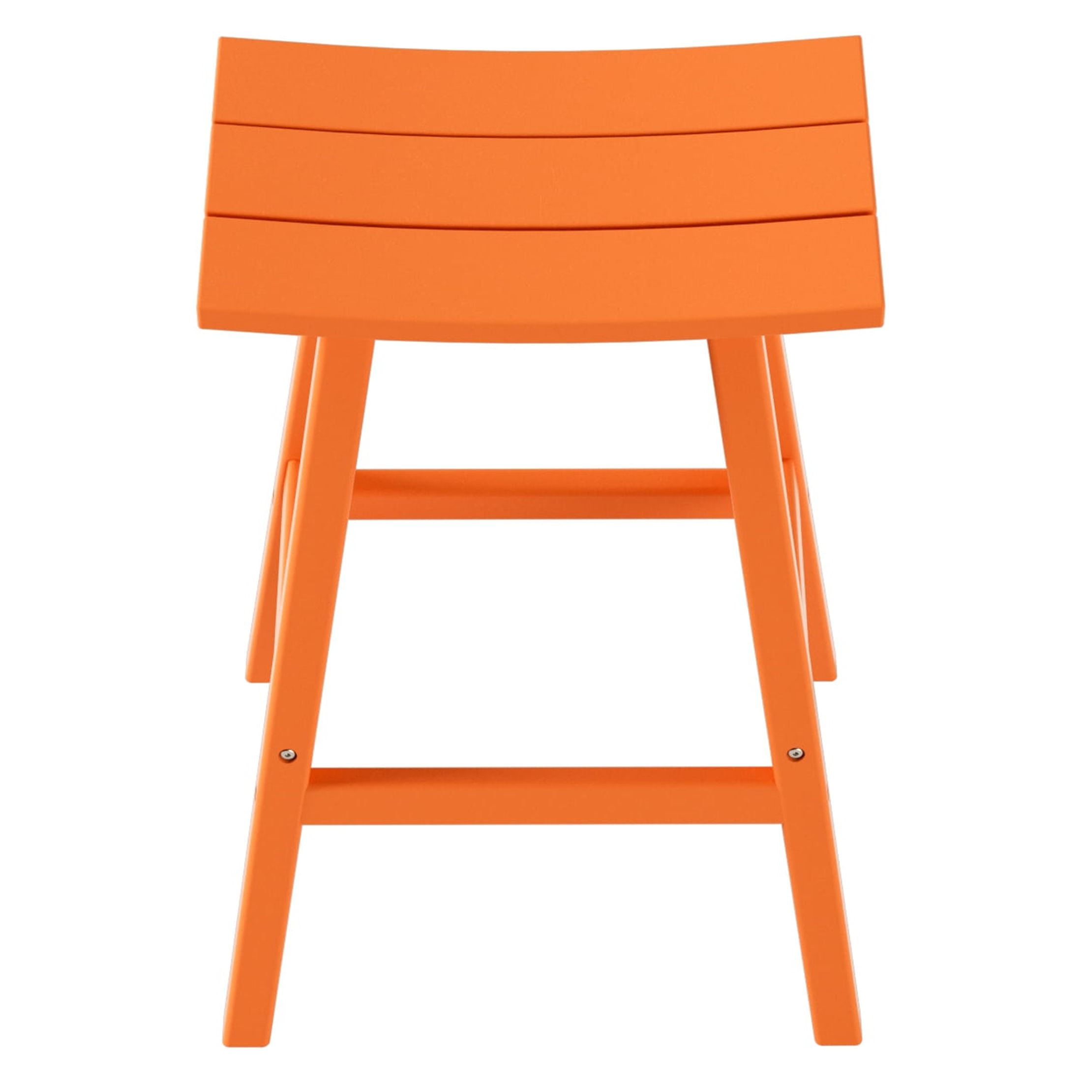 GARDEN 29" Inches Adirondack Plastic Outdoor Bar Stools for Patio, Orange