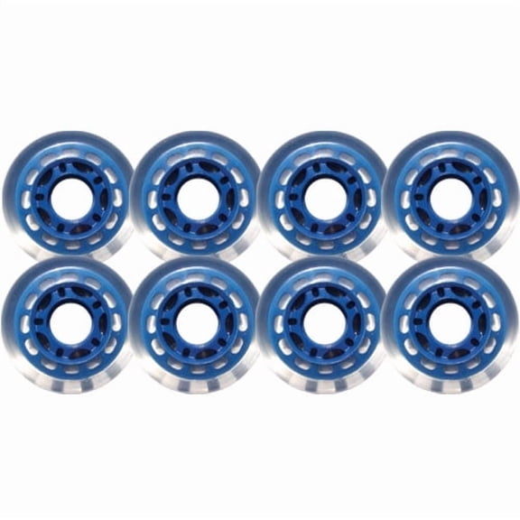Blue Blank 72mm 78A Inline INDOOR Skate Wheels