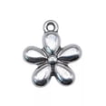 thumbnail image 4 of HOOUN Multicolor 250 Pcs Tibet Silver Flower Charms Pendants 13X11MM Diy Crafts D13581-Tibet Silver-250 PCS, 4 of 7