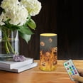 thumbnail image 2 of COEQINE Pumpkin Flame Flameless Candle Battery Powered with Remote Control Color Changing Timer Remote LED Night Lights Pillar Candle for Indoor Outdoor Home Halloween Decor, 2 of 7