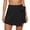 Black, variant on Women's Lightweight Summer Linen Blend Skirt Pants - A Line, S-XL Sizes, Casual Daily Wear, Machine Washable, Solid Color