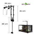 thumbnail image 2 of Soporte Doble Lámpara Reptizoo Para Terrario Extensión Hasta 65 Cm, 2 of 2