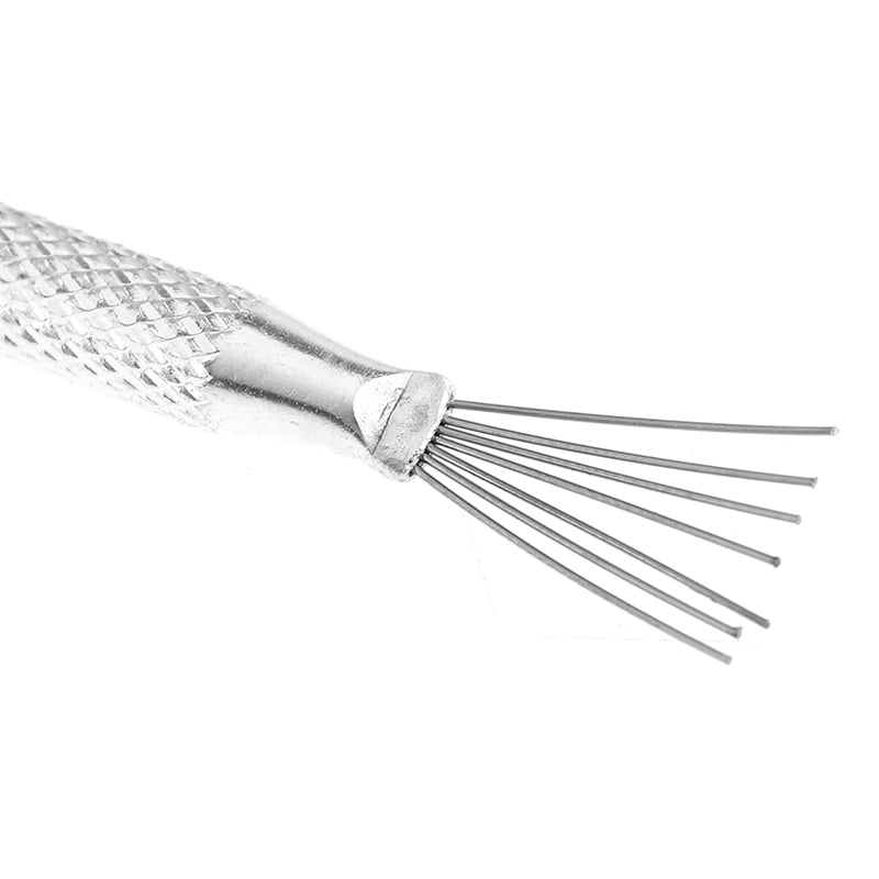 7 Pin Feather Wire Texture Pro Needle Pottery Clay Tools Sculpting Tool set P cZ 