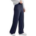thumbnail image 4 of Hanerdun Women Wide Leg Workout Pants Female Elastic Waist Bottoms Navy Blue 2XL, 4 of 5