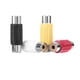 thumbnail image 5 of Conector RCA a chapado Adaptador de enchufe AV Oro Plata 4 piezas, 5 of 5