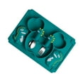 thumbnail image 4 of 1 Set of Baby Silicone Tableware Dish Plate Baby Dinner Plate Fork Spoon Set, 4 of 9