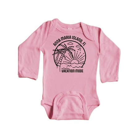 

Inktastic Summer Vacation Mode Anna Maria Island Florida Gift Baby Boy or Baby Girl Long Sleeve Bodysuit