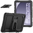 thumbnail image 6 of FJLBDE Case for Samsung Galaxy Tab A9+/A9 Plus 11 inch 2023 SM-X210/X216/X218, Rugged Shockproof Tablet Cases Cover with Kickstand Shoulder Strap, Black, 6 of 7