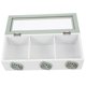 thumbnail image 2 of Wooden Tea Bag Storage Organizer Tea Bag Holder 3 Compartments Organizer, 2 of 3
