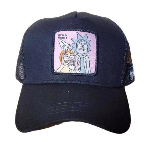 Rick And Morty Adjustable Black Snapback Trucker Cap Hat