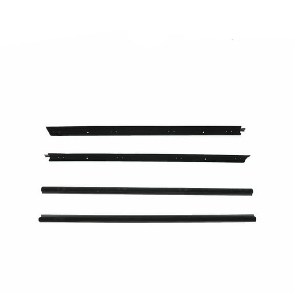 Geelife 4-pc Window Sweeps Kit w/ Moveable Vent 4pc Felts For Jeep CJ
