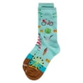 thumbnail image 3 of MeMoi Women's New Jersey Rayon From Bamboo Crew Socks - Womens - Female, 9-11, Aqua, 3 of 3