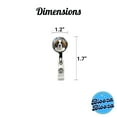 thumbnail image 4 of Saint Bernard Dog Puppy Photo Retractable Reel ID Badge Key Card Name Tag Holder with Clip, 4 of 7