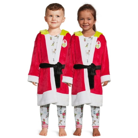 Dr.Seuss’ Whoville Toddler Pajamas and Robe Set, 3-Piece, Size 5T