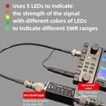 thumbnail image 4 of 5 LEDs LED SWR meter 3-30MHz frequency 100W short wave standing waves indicator, 4 of 11