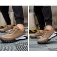 thumbnail image 2 of Zapatos casuales Zapatos de construcción con punta de acero transpirable para hombres y mujeres (41 marrón) Wdftyju Tenis De Mujer Tenis De Hombre, 2 of 8