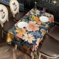 thumbnail image 4 of Pioneer Flower Floral Print Pattern Rectangle Tablecloth 60"x120",Waterproof Polyester Rectangle Table Cloth, Wipeable Spillproof Polyester Tablecloth for Dining, Camping, Indoor and Outdoor, 4 of 6
