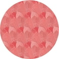 thumbnail image 1 of Ahgly Company Tapis Rond Lavable en Machine Intérieur Rouge Rubis, 4 Pieds Rond, 1 of 7