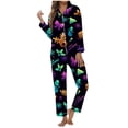 thumbnail image 1 of YTIANH Women's Christmas Reindeer Pattern Long Sleeve Pajama Sleep Set E,XL, 1 of 4