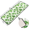 thumbnail image 2 of Dreamtimes Watercolor Leaves Clover Hallway Runner Rug 2'x6' Kitchen Rug with Rubber Backing St Patrick's Day Non Slip Entryway Rug Runner Washable Soft Area Rug for Hallway Bedroom Kitchen Decor, 2 of 6