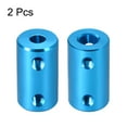 thumbnail image 2 of Shaft Coupling 5mm to 6mm Bore L25xD14 Robot Motor Wheel Rigid Coupler Connector Blue 2 PCS, 2 of 3