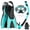 Light Blue, variant on AEGEND Snorkel Set for Adults, 4-in-1 Snorkeling Gear with Panoramic Anti-Fog Mask, Dry Top Snorkel, Adjustable Swim Fins & Travel Bag for Diving Swimming