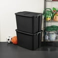 thumbnail image 4 of Sterilite 32 Gallon Latch Tote Plastic, Black, 4 of 6