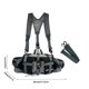 thumbnail image 2 of Apmemiss Hiking Fanny Pack with Water Bottle Holder & Double Shoulder Straps, Hiking Essentials for Men Women Waterproof Outdoor Waist Bag, Lumbar Backpack for Fishing Hunting Running Sports, 2 of 3