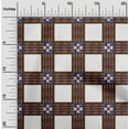 thumbnail image 1 of oneOone Polyester Lycra Fabric Check Ikat Decor Fabric Printed BTY 56 Inch Wide, 1 of 1