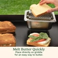 thumbnail image 3 of Cuisinart Stainless Steel Butter Wheel CBW-201A Raised Bottom Butter Roller for Griddle 1-Count, 3 of 6