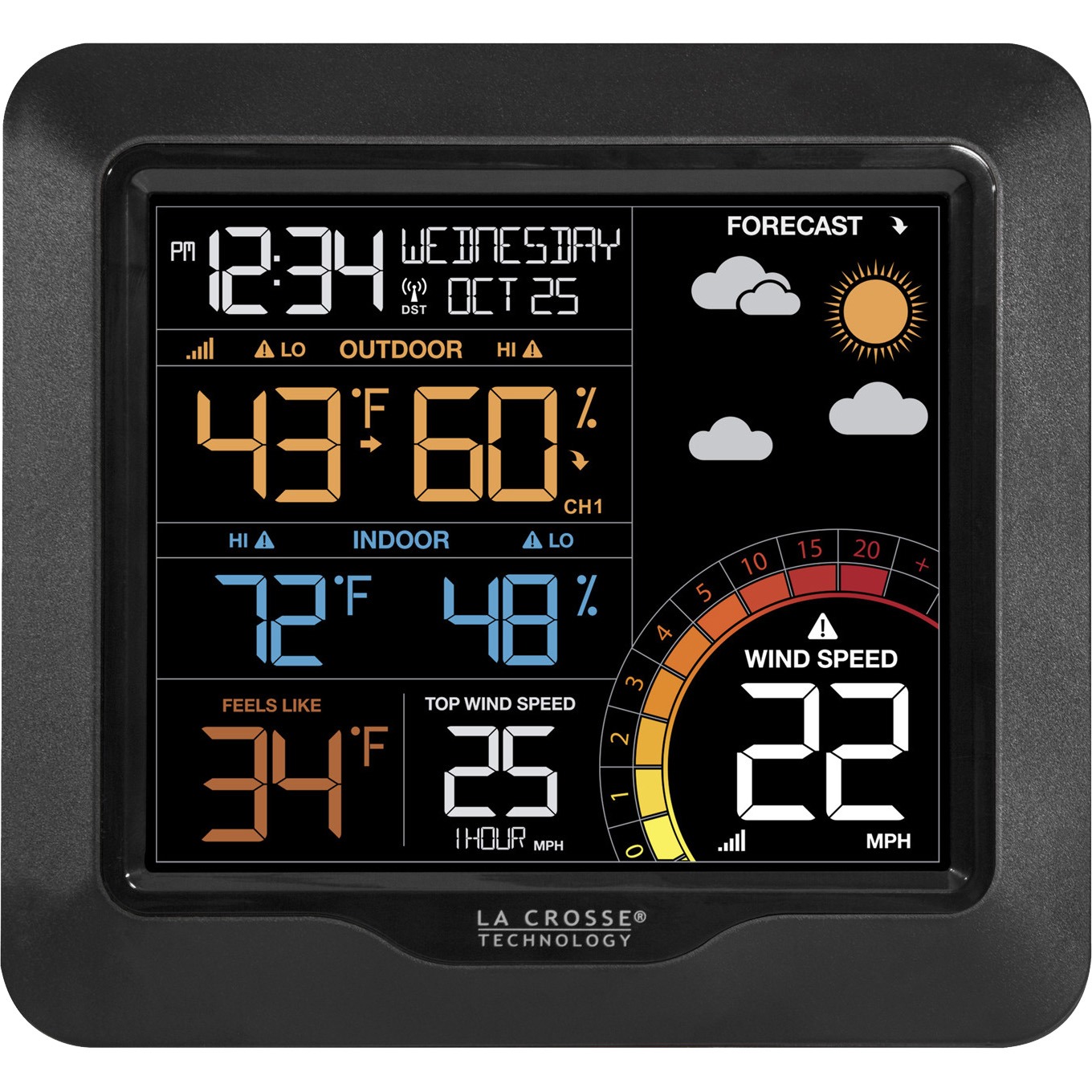 Lacrosse Color Wind Speed Weather Station