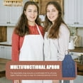 thumbnail image 2 of ColoMX Delantal de cocina para mujer, delantal de cocina con bolsillo, delantal de cocina de uso diario, 2 of 7