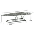 thumbnail image 2 of Household Essentials Steel Table Top Ironing Board with Iron Rest, Mesh with Cotton Cover, Thick Fiber Pad, Heat and Scorch-Resistant, Over-The-Door Hook, Compact, Foldable, Gray and White, 2 of 9