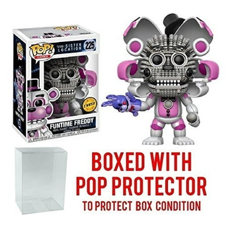 Cinq Nuits chez Freddys Sister Location Funtime Freddy Pop Vinyl Figure Chase Variante et (Combiné avec Étui de Protection pour Boîte à Pop)