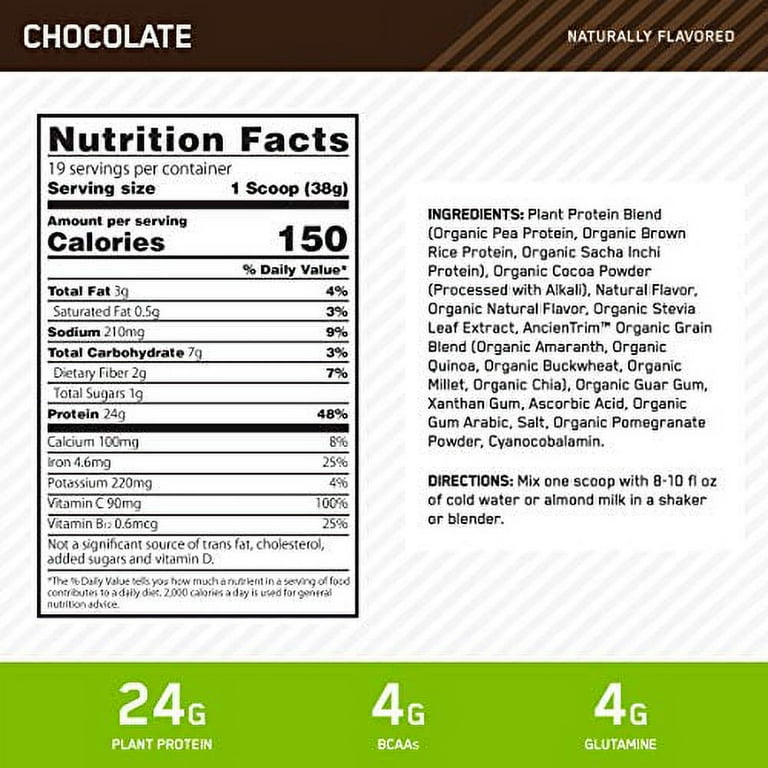 Gold Standard Support Immunity 24G Protein Shake, Chocolate