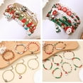 thumbnail image 6 of 36 Pieces Bulk Christmas Gifts for Women, Christmas Friendship Bracelet, Christmas Snowflake Snowman Bell Santa Bracelet, Stretchy Bracelet for Teenage Girls as Party Gift Bag Filler, 6 of 6