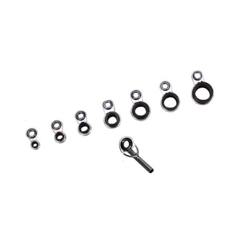 Osdhezcn Fishing Rod Guides Replacement Ceramic Fishing Rod Guide Rings Casting Fishing Rod Eyelet Repair Set Guides Rod Eyelets