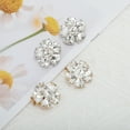 thumbnail image 6 of Unique Bargains 2 Pcs Shoe Accessories Fashionable Blossom with Detachable Clip Shoe Decorations Gold Tone, 6 of 6