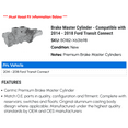 thumbnail image 2 of Brake Master Cylinder - Compatible with 2014 - 2018 Ford Transit Connect 2015 2016 2017, 2 of 2