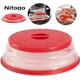 thumbnail image 2 of Cubierta para microondas, cubierta plegable para microondas, cubierta para calentar alimentos, cubierta para salpicaduras de alimentos, cesta de filtro con orificio de vapor para frutas y verduras, 2 of 5