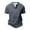Gray, variant on DDAPJ pyju Men's Short Sleeve Henley Shirt Vintage Distressed Casual Workout Tees Lightweight Summer Collarless Golf Shirts Sales of Today Army Green L