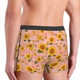 thumbnail image 5 of Daiia Plaid Sunflower Men's Underwear Boxer Briefs, Cotton Stretch Moisture-Wicking Underwear-Medium, 5 of 9