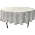 thumbnail image 2 of LA Linen TCpop90R-WhiteP11 Nappe en Popeline de Polyester, Blanc - Rond 90 Po., 2 of 4