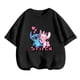 thumbnail image 3 of 2024 Verano Nuevo Kawaii Stitch Trucksuit Pareja Camiseta Niñas Manga Corta Niño Camiseta Ropa Niños Camiseta Bebé Tops, 3 of 5
