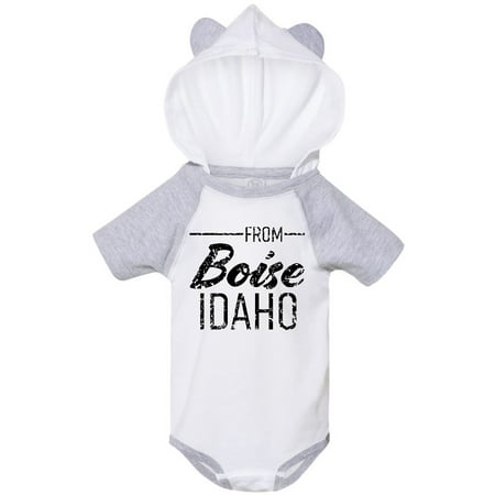 

Inktastic From Boise Idaho in Black Distressed Text Gift Baby Boy or Baby Girl Bodysuit