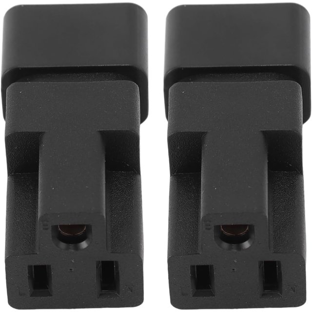 Adaptador de enchufe de alimentación, para lámpara, altavoz, pantalla, impresora, cámara, 10 A, 125 V, IEC320 C14 macho a Nema 5 15R hembra